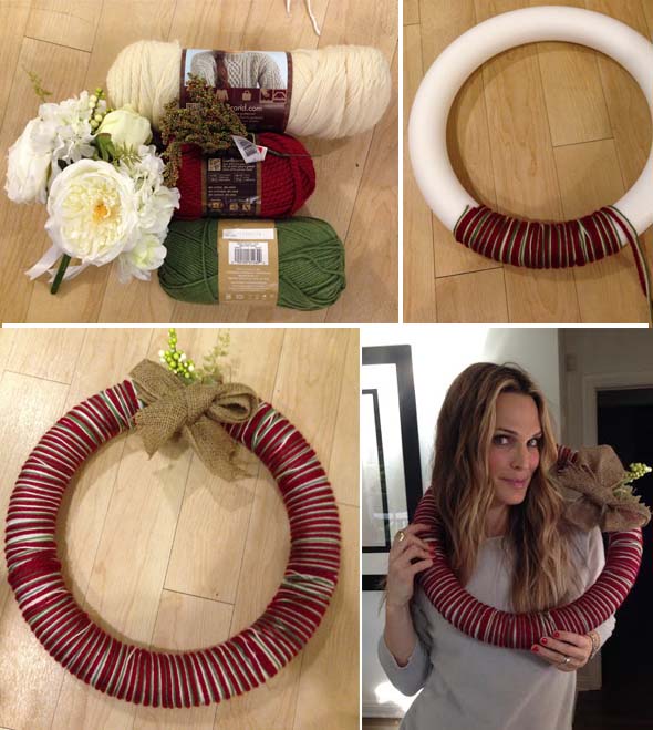 molly sims diy decorations holiday wreath