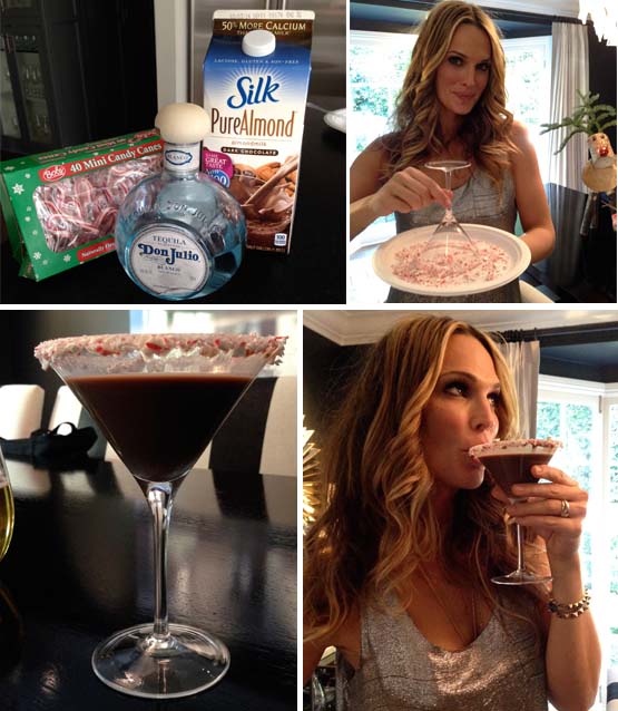 molly sims holiday cocktails peppermint