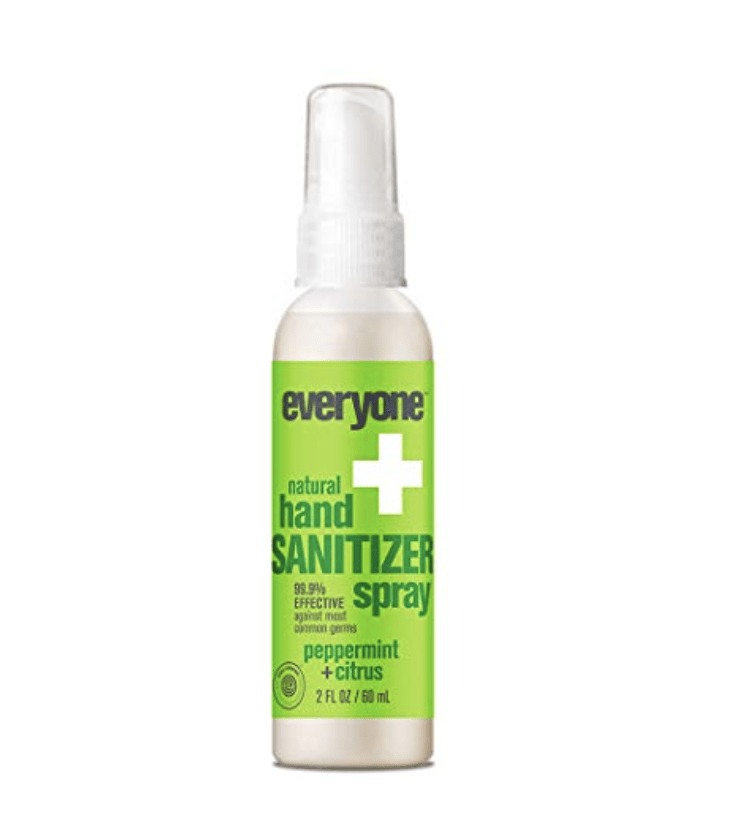 EVERYONE HAND SANITIZER SPRAY, PEPPERMINT AND CITRUS, 2 FL OZ 6 COUNT