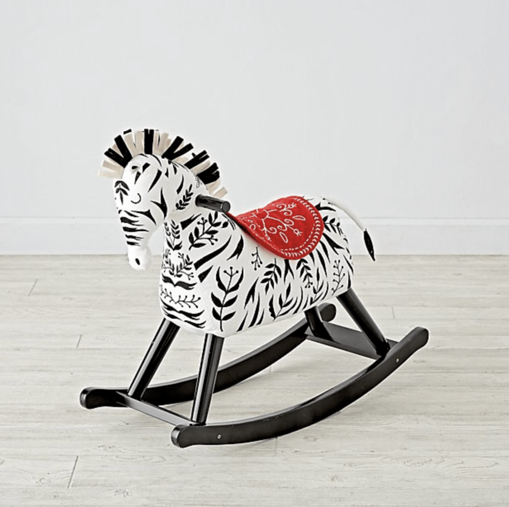 ZEBRA ROCKING HORSE FOR TODDLERS + REVIEWS | CRATE AND BARREL