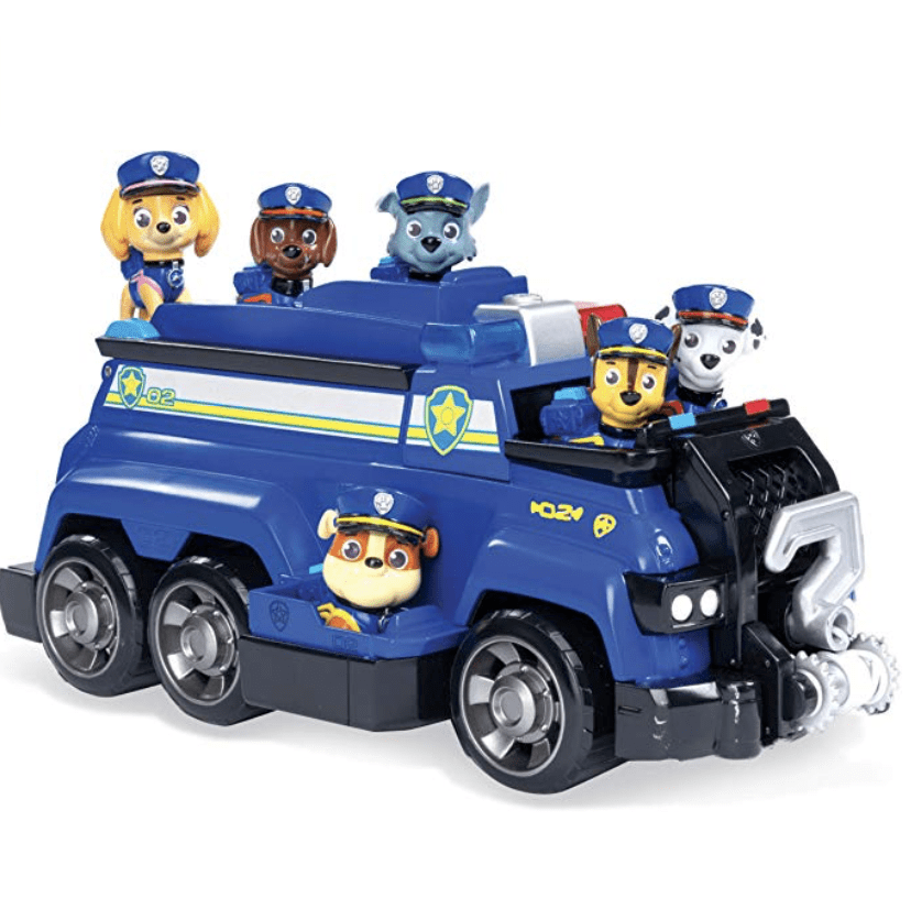PAW PATROL, CHASE’S TOTAL TEAM RESCUE POLICE CRUISER VEHICLE WITH 6 PUPS, FOR KIDS AGED 3 &amp; UP
