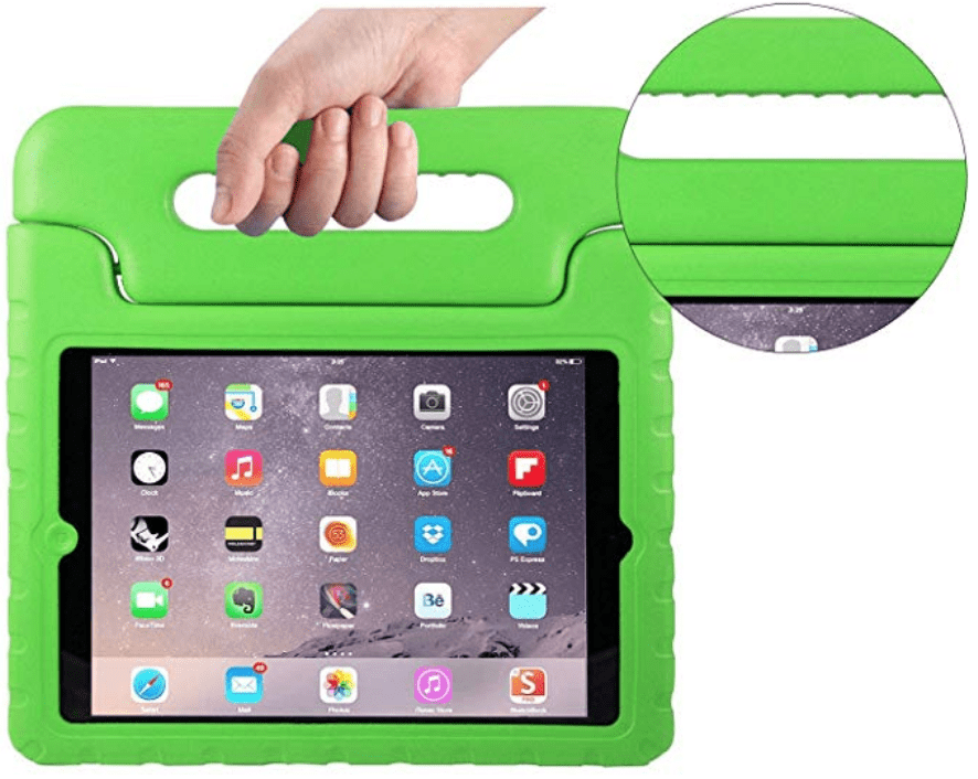 AVAWO KIDS CASE FOR 9.7" IPAD 2 3 4 (OLD MODEL) - LIGHT WEIGHT SHOCK PROOF CONVERTIBLE HANDLE STA...