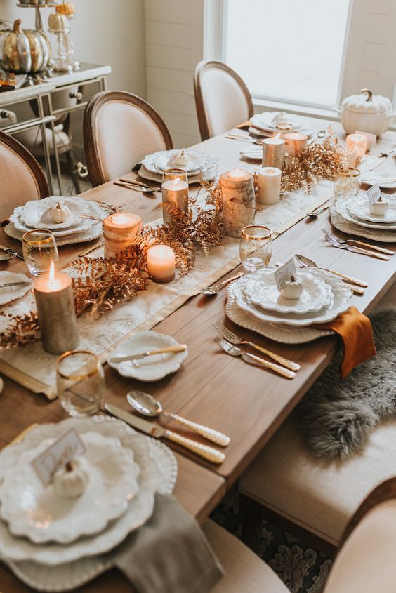 7 Tips For Acing Your Thanksgiving Table Decor - Molly Sims