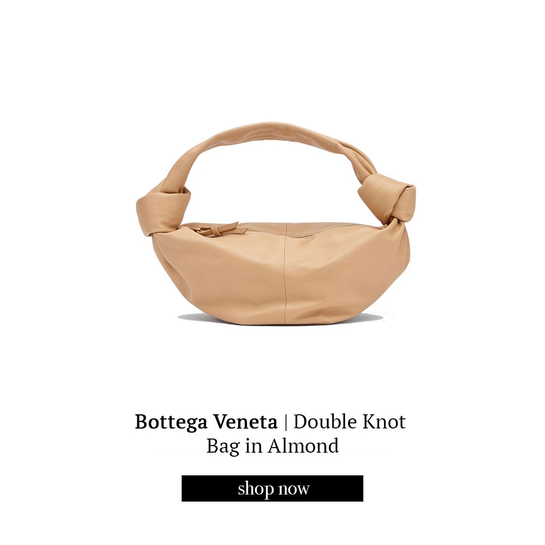 Double Knot Small Leather Tote in Beige - Bottega Veneta